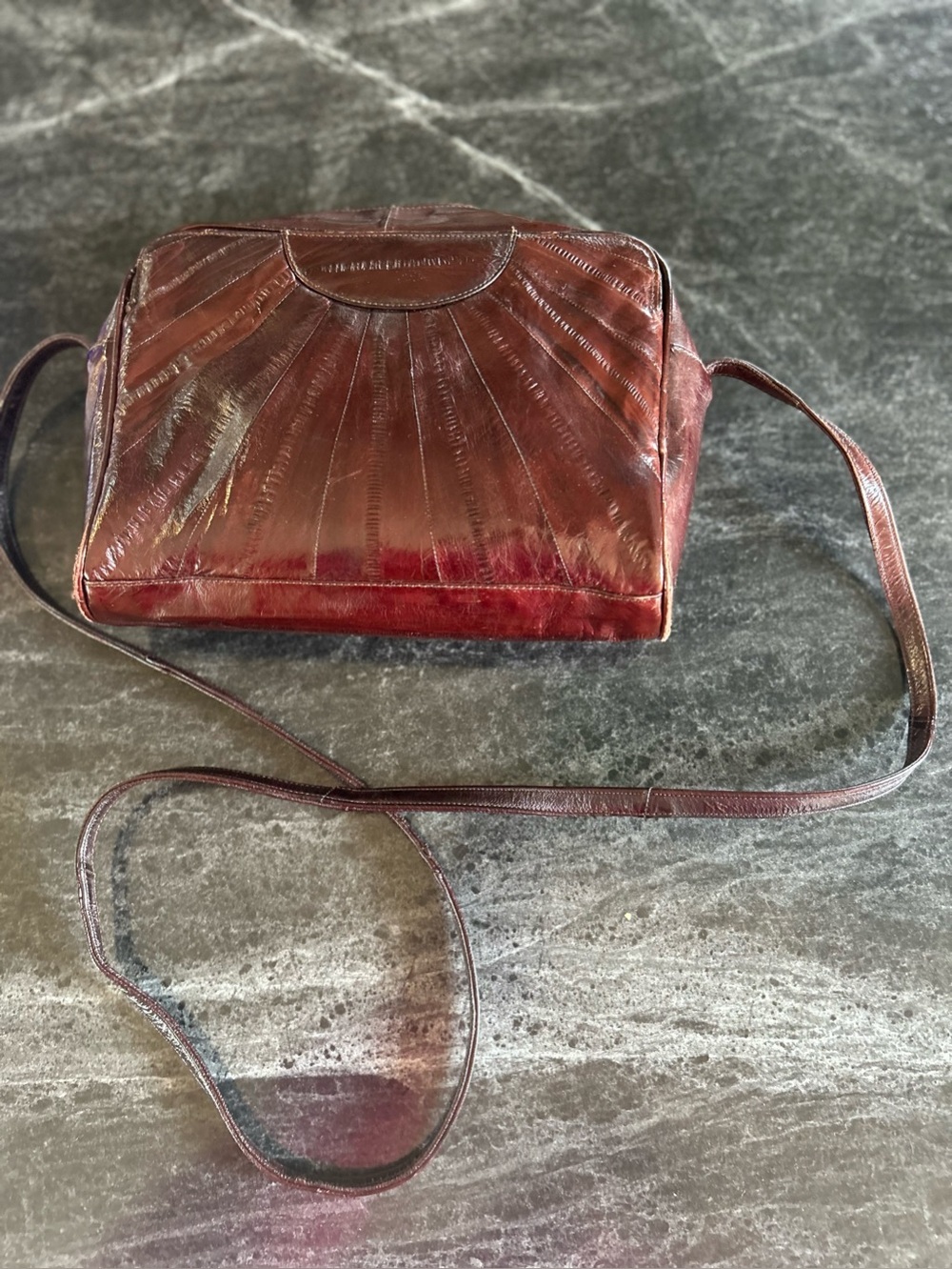 Vintage eel skin purse - Picture 8 of 14